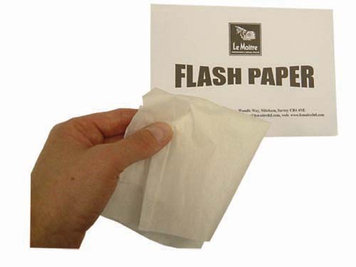 Flash Paper/Cotton/Cloth